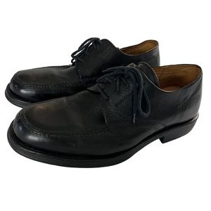 Vineyard Men's 9.5 Black Leather Lace up Oxford